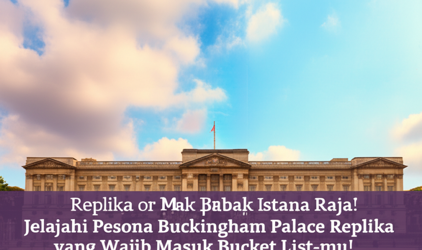 Megah Bak Istana Raja! Jelajahi Pesona Buckingham Palace Replika yang Wajib Masuk Bucket List-mu!